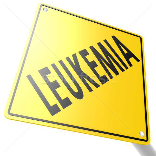 Road sign with leukemia Stock photo © tang90246