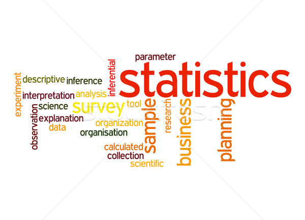 Istatistik kelime bulutu arka plan araç grafik stil Stok fotoğraf © tang90246