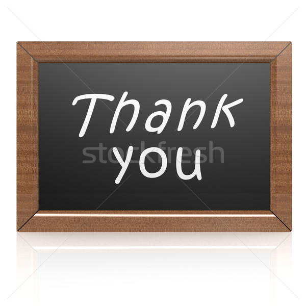Thank you on blackboard Stock photo © tang90246