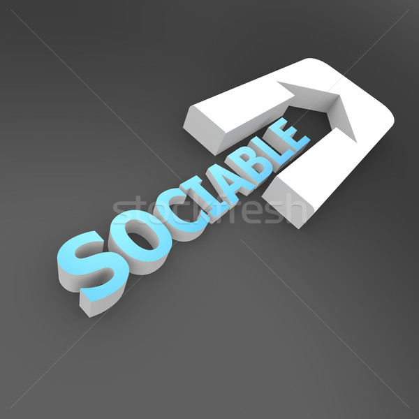 Sociable arrow Stock photo © tang90246