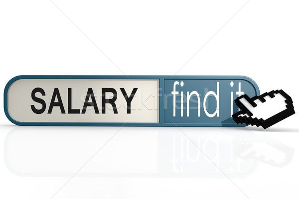 Salary word on the blue find it banner Stock photo © tang90246