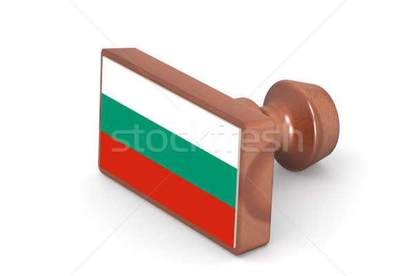 Pieczęć Bułgaria banderą obraz świadczonych Zdjęcia stock © tang90246
