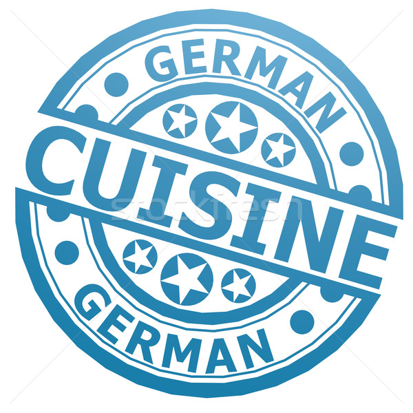 German cuisine stamp Stock photo © tang90246