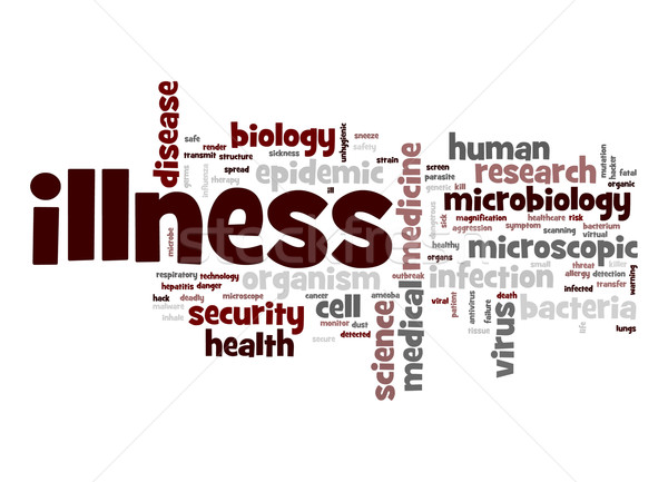 Illness word cloud Stock photo © tang90246