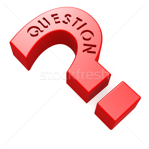 Red question mark Stock photo © tang90246