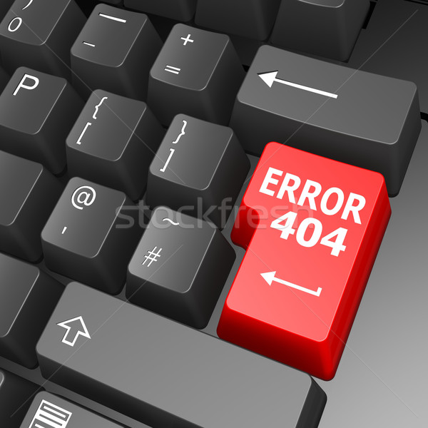 Error 404 key on computer keyboard Stock photo © tang90246