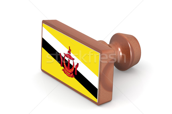 Sello Brunei bandera imagen prestados Foto stock © tang90246