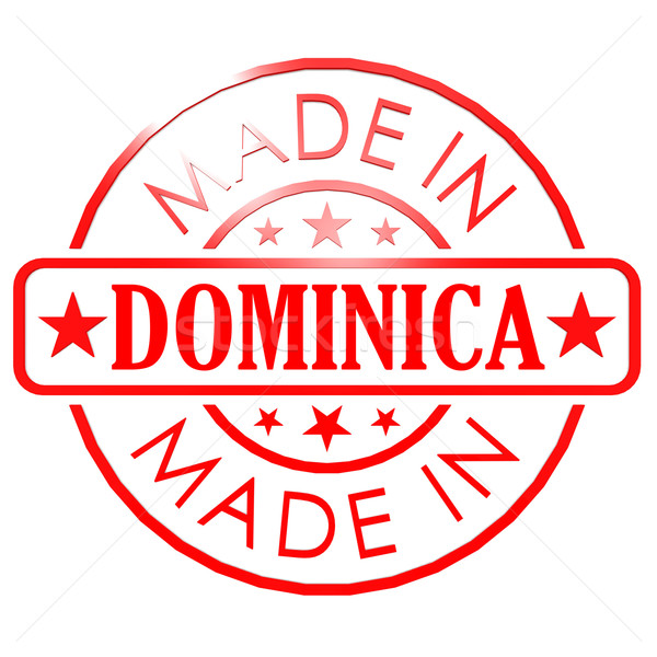 Dominica vermelho selar imagem prestados Foto stock © tang90246