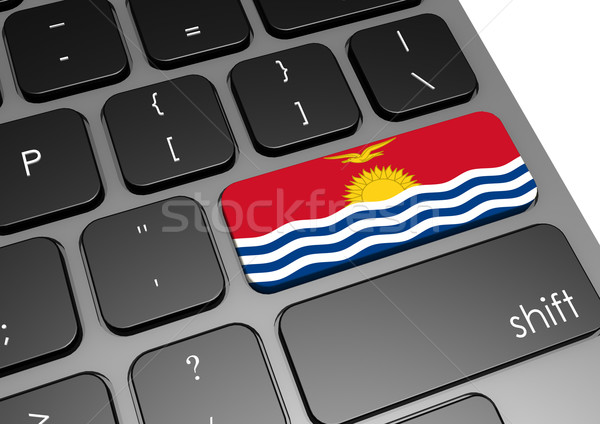 Kiribati teclado imagem prestados usado Foto stock © tang90246