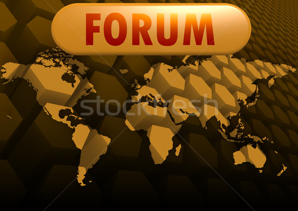 Forum world map Stock photo © tang90246