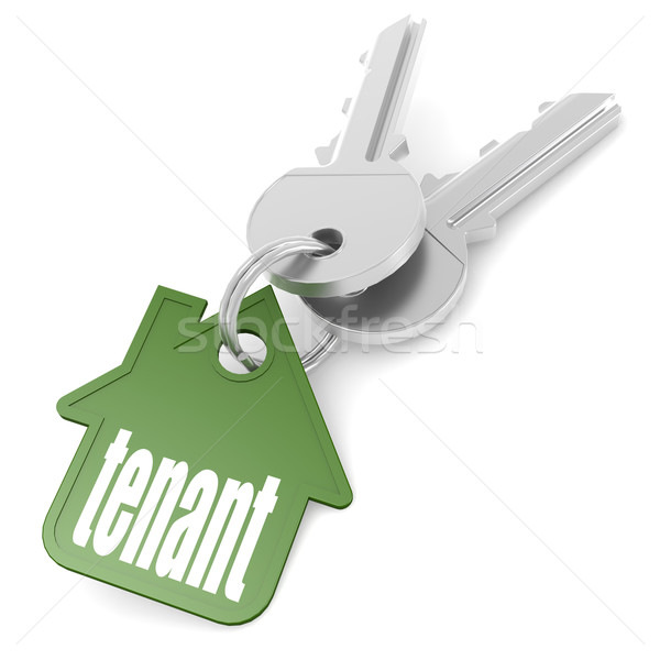 Keychain with tenant word Stock photo © tang90246