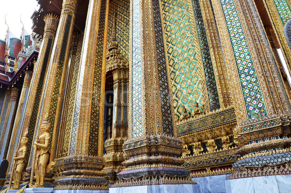 Golden Pagode Palast Bangkok Thailand Reise Stock foto © tang90246