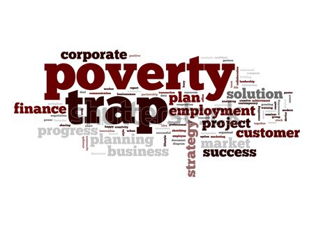 Poverty trap word cloud Stock photo © tang90246
