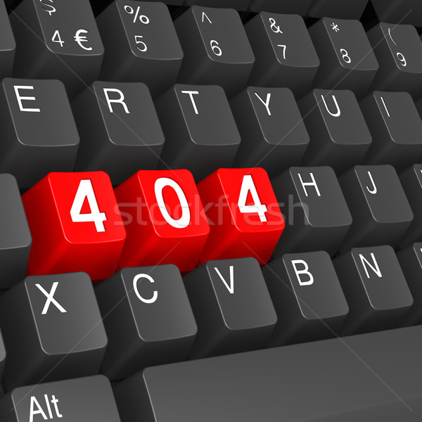 Red 404 keyboard Stock photo © tang90246