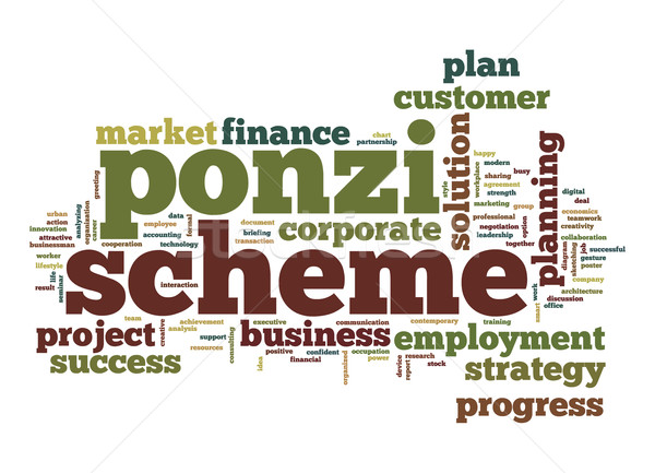 Ponzi scheme word cloud Stock photo © tang90246