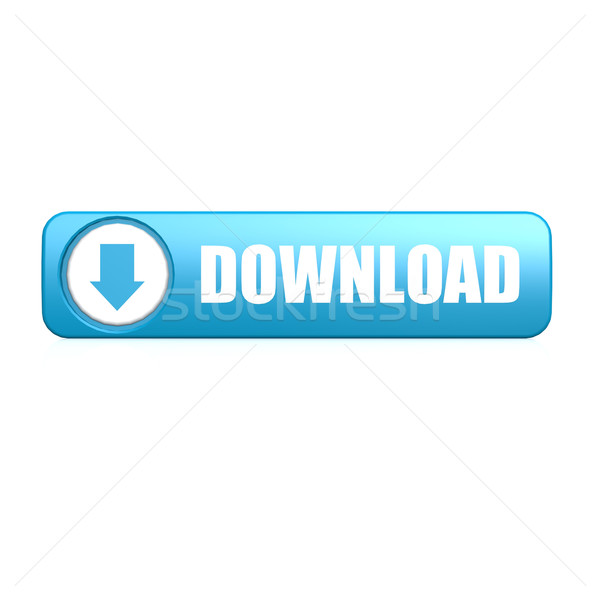 Blue download button Stock photo © tang90246
