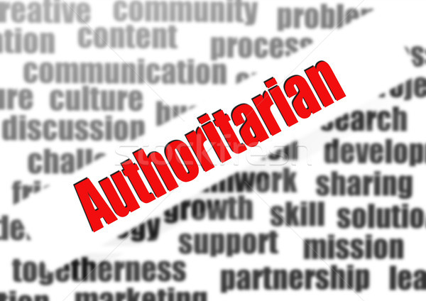 Authoritarian word cloud Stock photo © tang90246