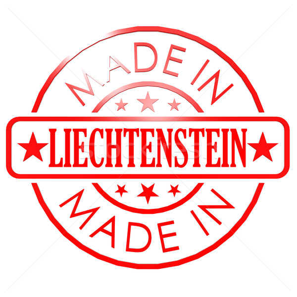 Made in Liechtenstein red seal Stock photo © tang90246