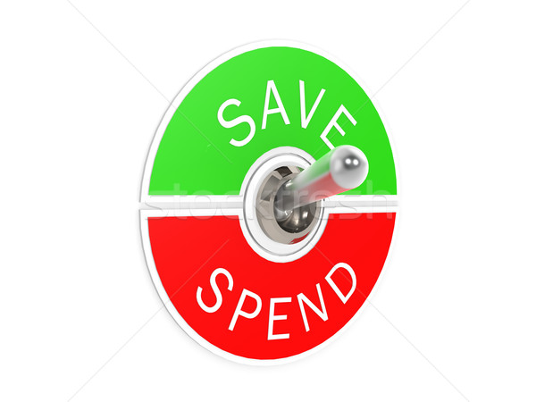 Save spend toggle switch Stock photo © tang90246