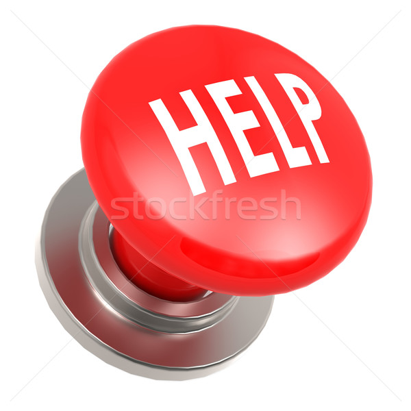 Red help button Stock photo © tang90246