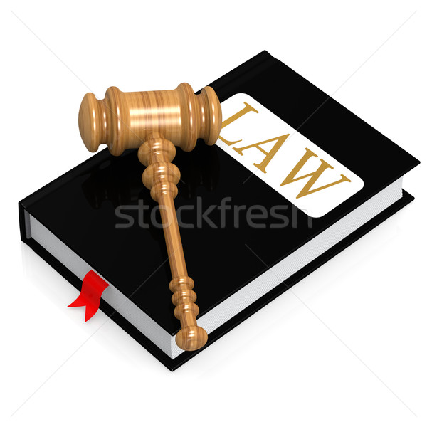 Stock photo: Law book 