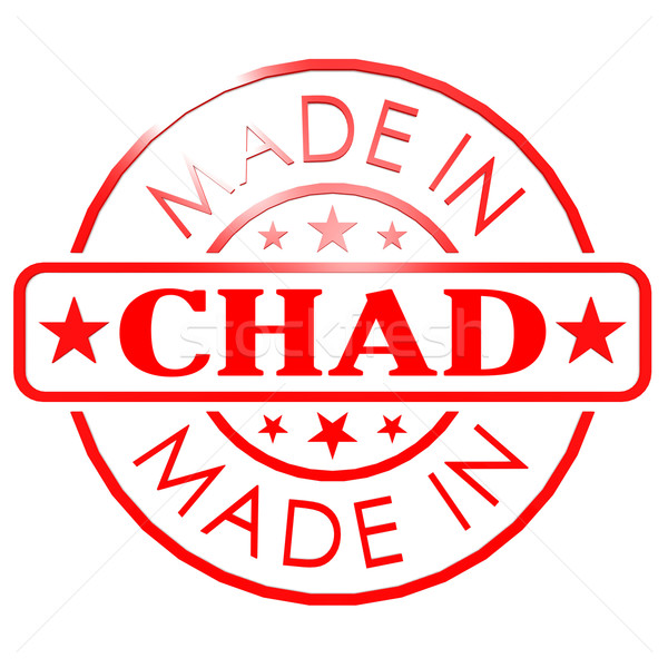 Made in Chad red seal Stock photo © tang90246