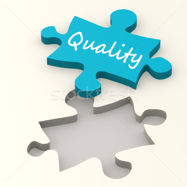 Quality blue puzzle  Stock photo © tang90246