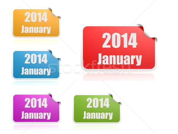 January of 2014 Stock photo © tang90246