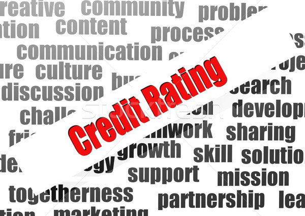 Credit Rating word cloud Stock photo © tang90246