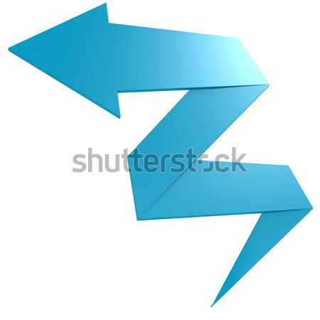 Bend blue arrow Stock photo © tang90246