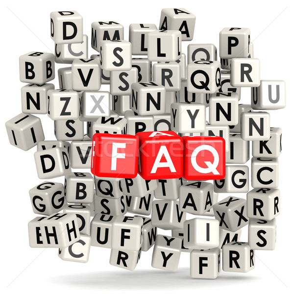 FAQ with puzzle background Stock photo © tang90246