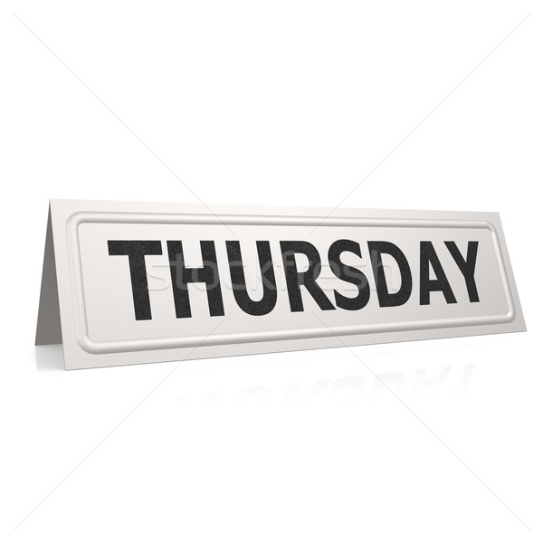 Thursday board Stock photo © tang90246
