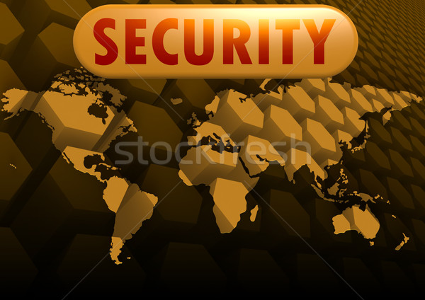 Security world map Stock photo © tang90246