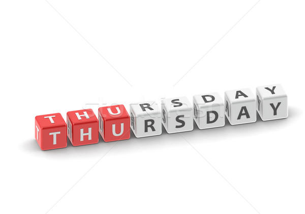Thursday puzzle word Stock photo © tang90246