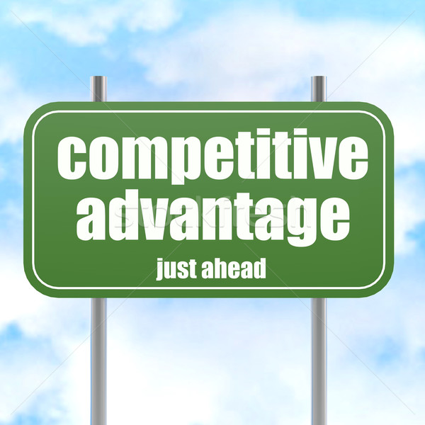Competitive Advantage Road Sign Stock photo © tang90246
