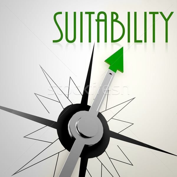 Suitability on green compass Stock photo © tang90246