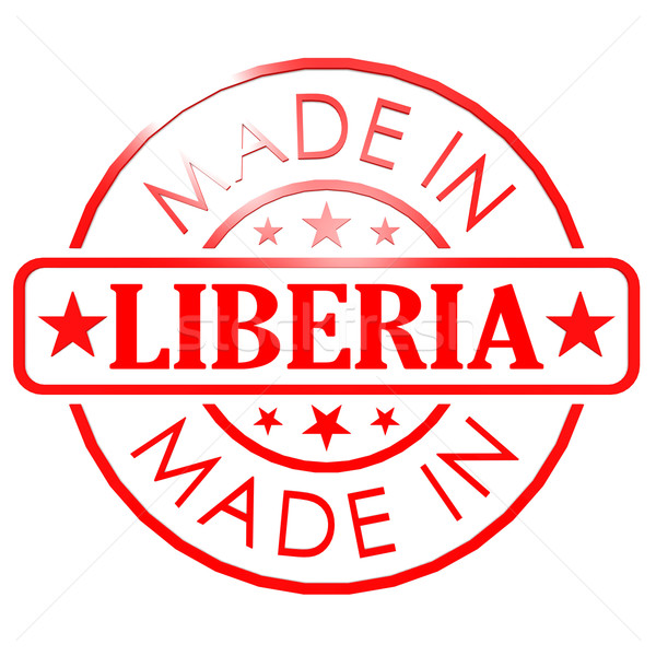 Made in Liberia red seal Stock photo © tang90246