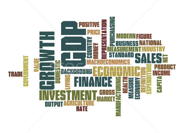 Gross Domestic Product word cloud Stock photo © tang90246