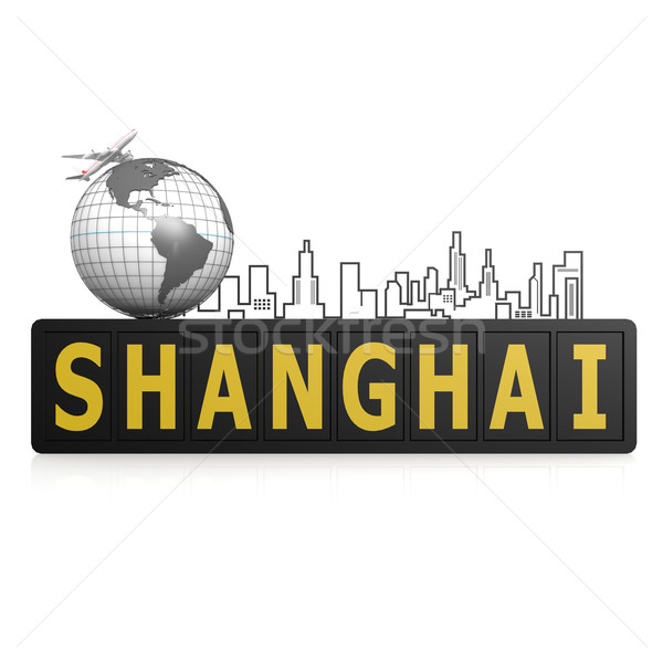 Shanghai città terra viaggio urbana piano Foto d'archivio © tang90246