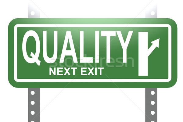 Quality green sign board isolated Stock photo © tang90246