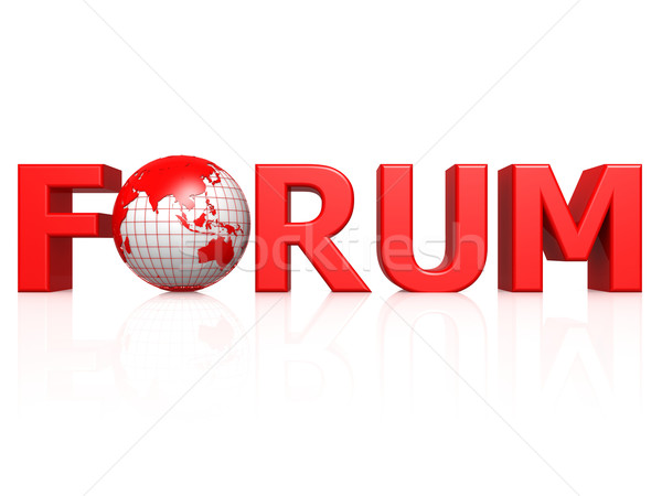 Forum with globe Stock photo © tang90246