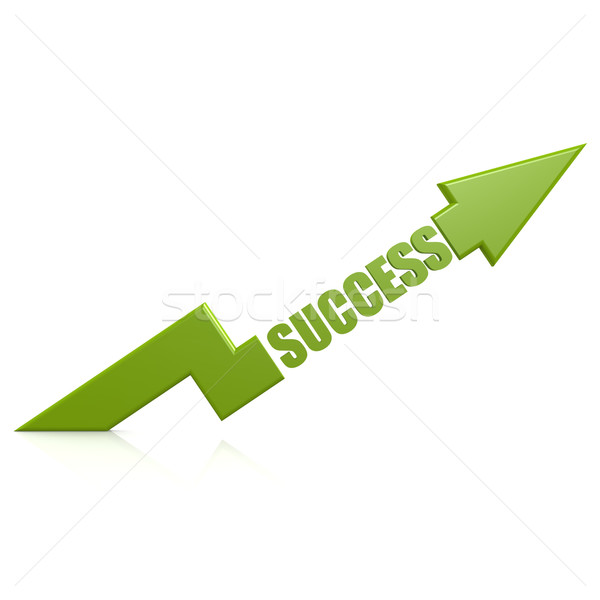 Success arrow up green Stock photo © tang90246