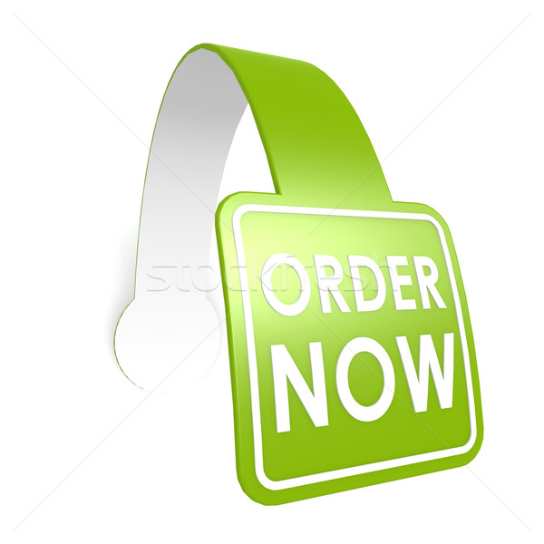 Order now hang label Stock photo © tang90246