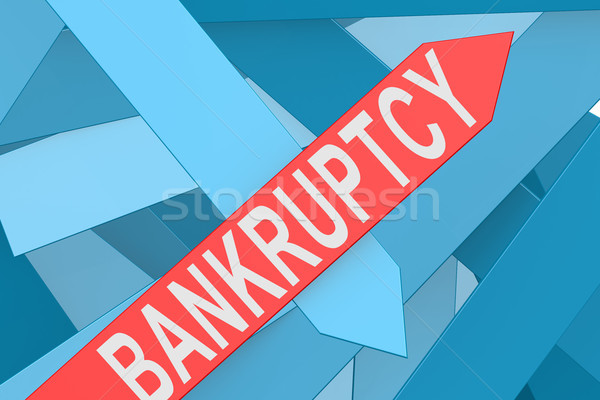 Bankruptcy arrow pointing upward Stock photo © tang90246