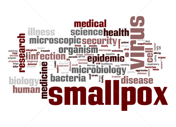 Smallpox virus word cloud Stock photo © tang90246