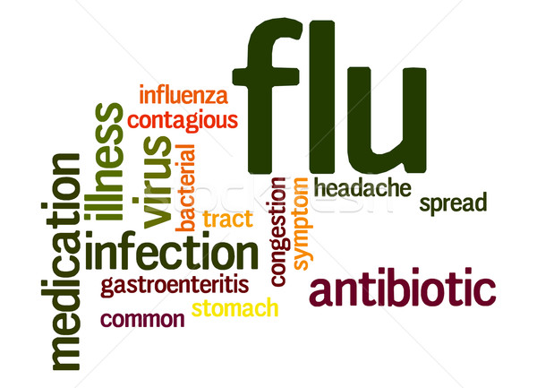 Flu word cloud Stock photo © tang90246