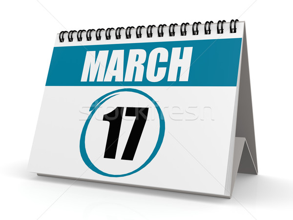 March 17 calendar Stock photo © tang90246