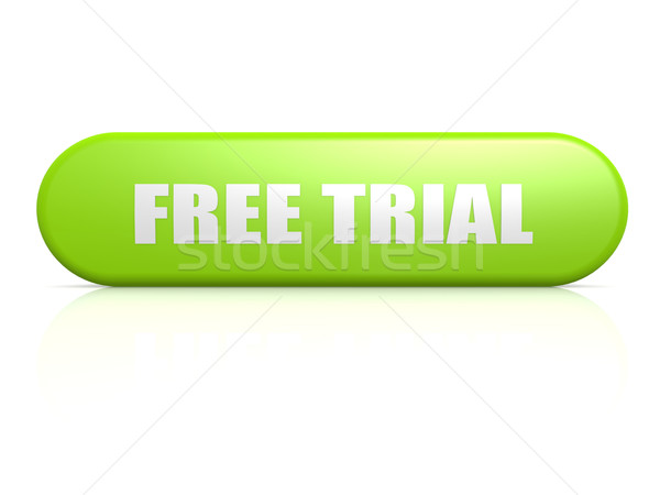 Free trial green button Stock photo © tang90246