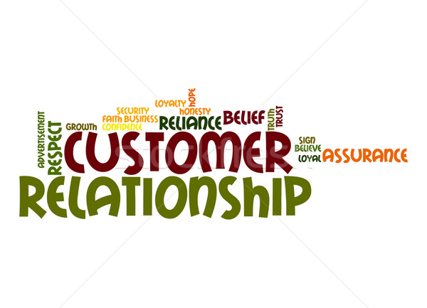 Customer relationship word cloud Stock photo © tang90246