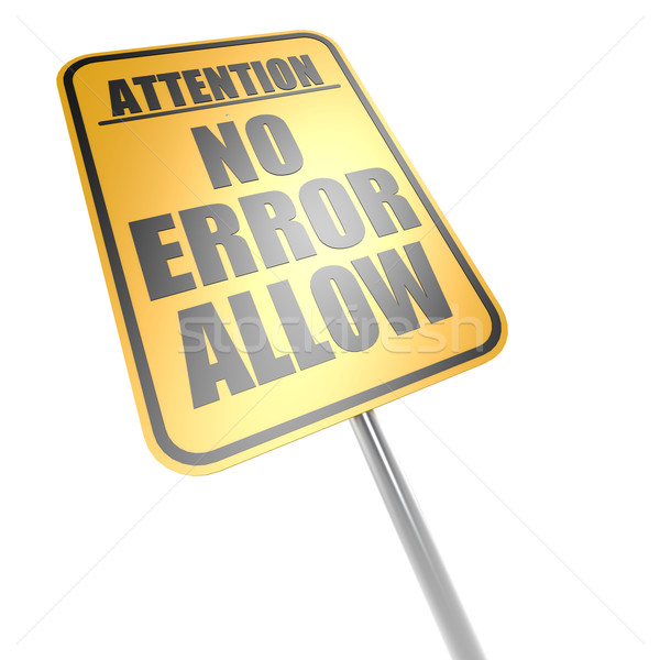 No error allow road sign Stock photo © tang90246